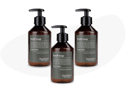 Unsere Handseife Rosemary/Ginger ist ein absolutes Must-Have. 